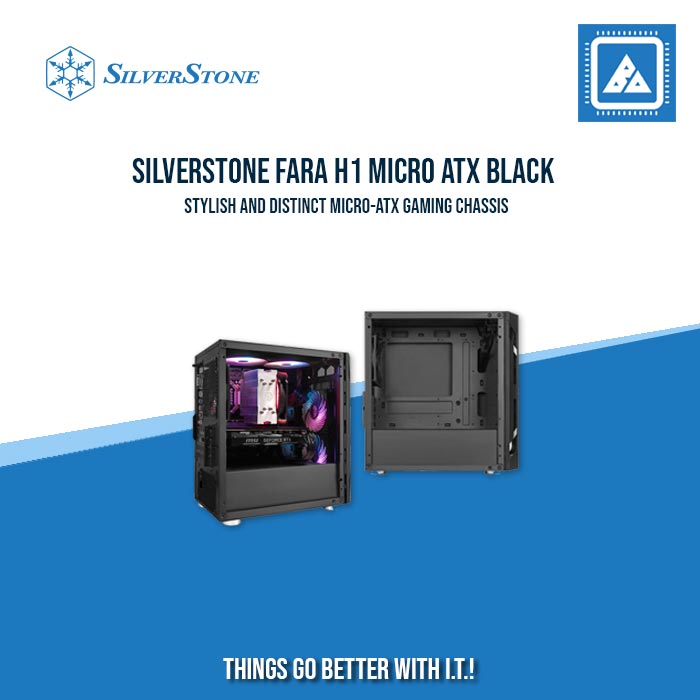 SILVERSTONE FARA H1 MICRO ATX CASE WITH TEMPERED GLASS WINDOW BLACK|WHITE SILVERSTONE FARA H1 MICRO ATX CASE WITH TEMPERED GLASS WINDOW BLACK|WHITE